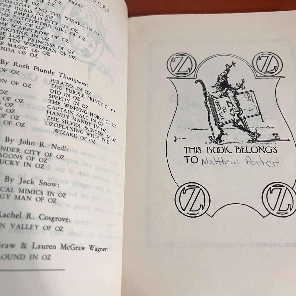 The Road to Oz L Frank Baum Rand McNally Vintage Childrens Book John R Neill